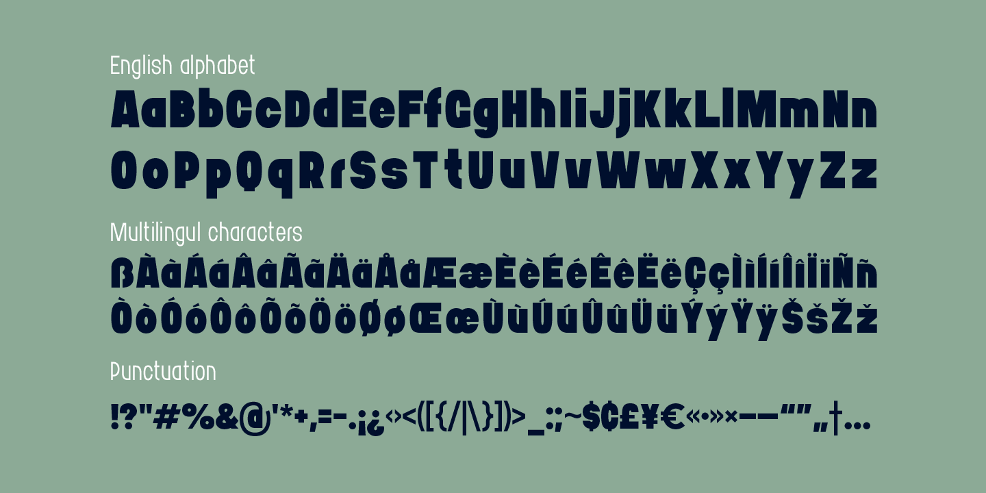 Пример шрифта Bushman Sans Regular